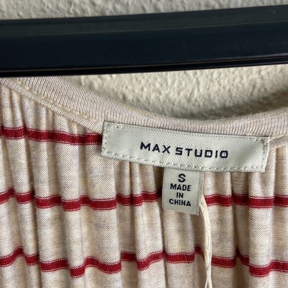 NWT Max Studio Women Red Stripe Slouch Style Tank Top Blouse Size S - Picture 5 of 5